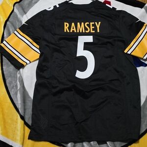 Pittsburgh Steelers Ramsey NFL Black Jersey with Logo